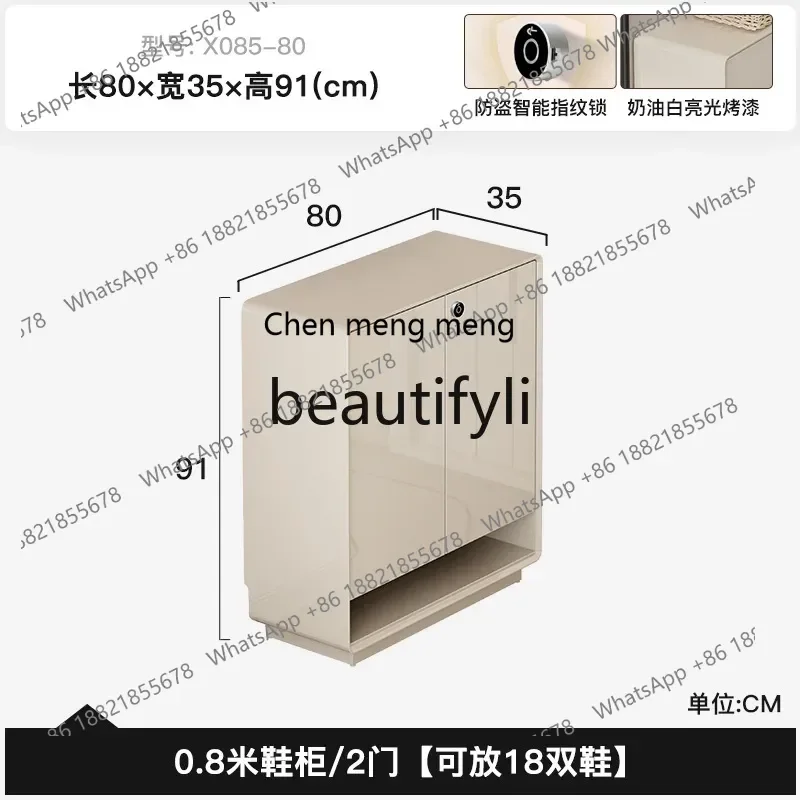 X AA85 خزانة أحذية قابلة للقفل للمدخل للاستخدام المنزلي، تخزين المدخل الخارجي ذو سعة كبيرة لمدخل المصعد والممر