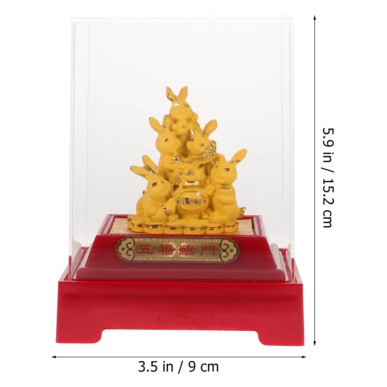 

Cartoon Gold Gilded Rabbit Resin Bunny Decoration for Desktop Garden Ornament Miniature Easter Decor Resin Rabbit Figurines