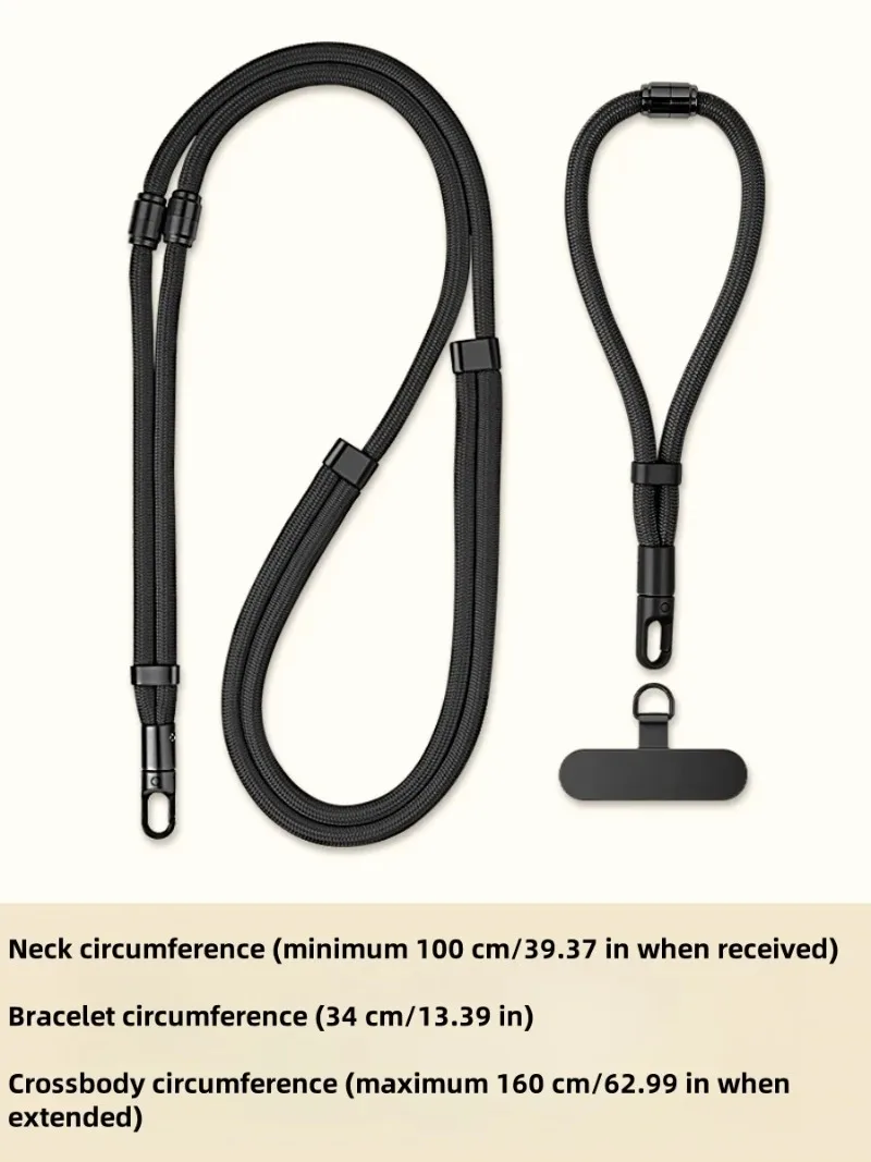 

Phone Lanyard: 3-in-1 Adjustable High End Strap for Wrist Neck & Crossbody