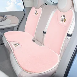 Sanrio Car Seat Protective Cushion Cushion Plush Four-Season Seat Cover Cartoon Hello Kitty Genuine Anime Car Accessories Gift