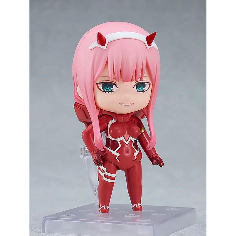 Em estoque GSC Nendoroid No.2408 Zero Two: Terno piloto Ver. (DARLING in the FRANXX) Brinquedos modelo de coleção de bonecos de ação agradáveis de 100 mm