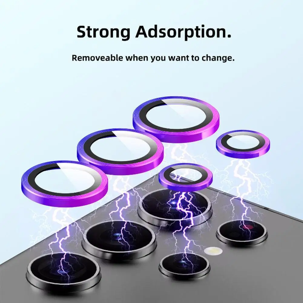 Cristal de lente Protector de cámara para Samsung S23 Ultra Metal Lens Glass para Samsung S23 S22 Ultra S23 Plus S23Ultra Lens Co Q4D7