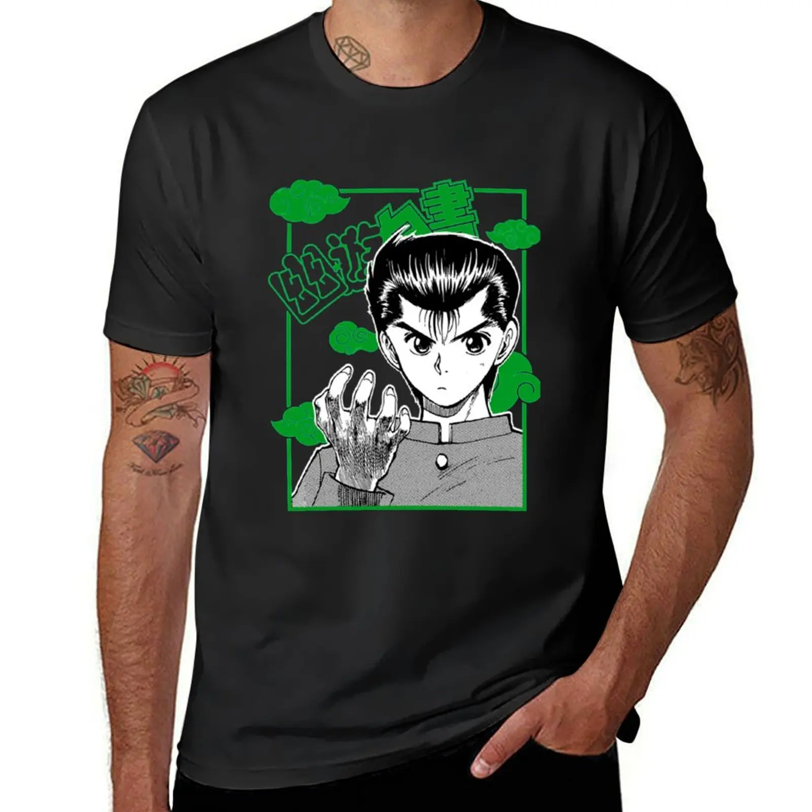 

yusuke - hakusho yu cover T-Shirt topping valentines boutique clothes cute tops funny costumes mens graphic t-shirts