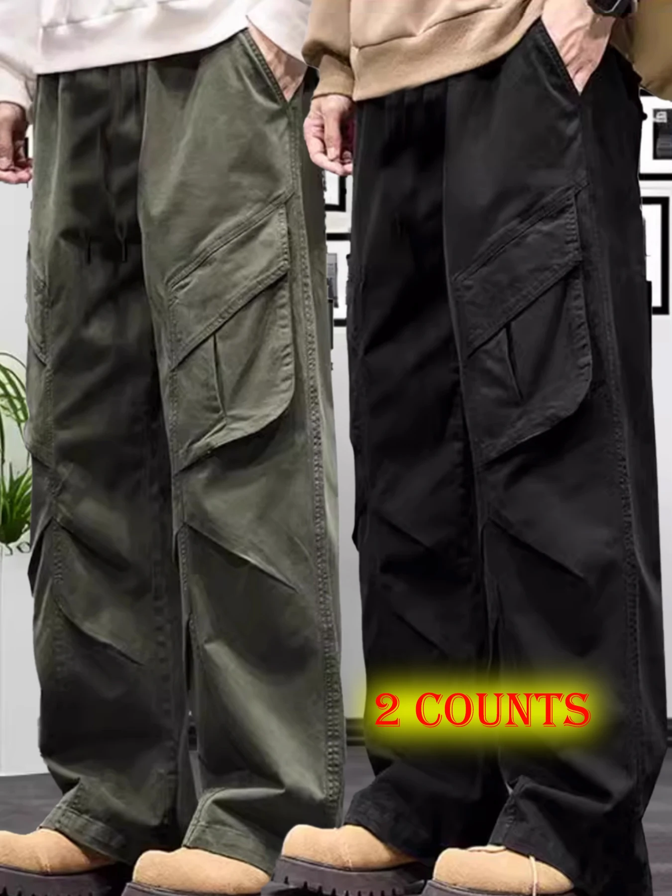 

Summer thin loose straight leg casual long pants for men, sports pants, quick drying work pants for men, teenagers