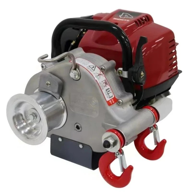 Light Weight Outdoor Use Small Portable Petrol Gasoline Engine Driven Capstan Windlass Wire Rope Winch