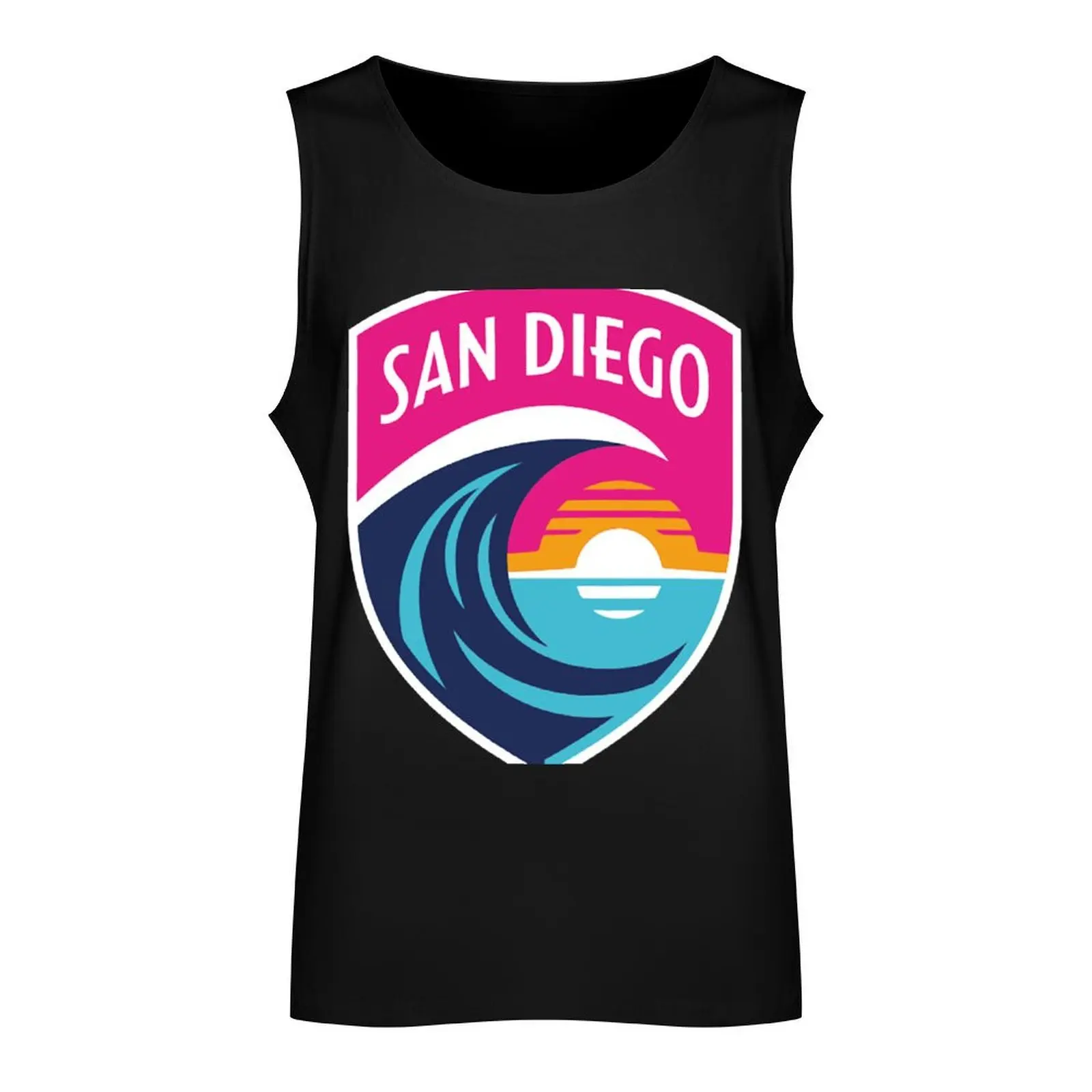 San Diego Wave FC Tank Top sleeveless gym shirt man fitness T-shirt male