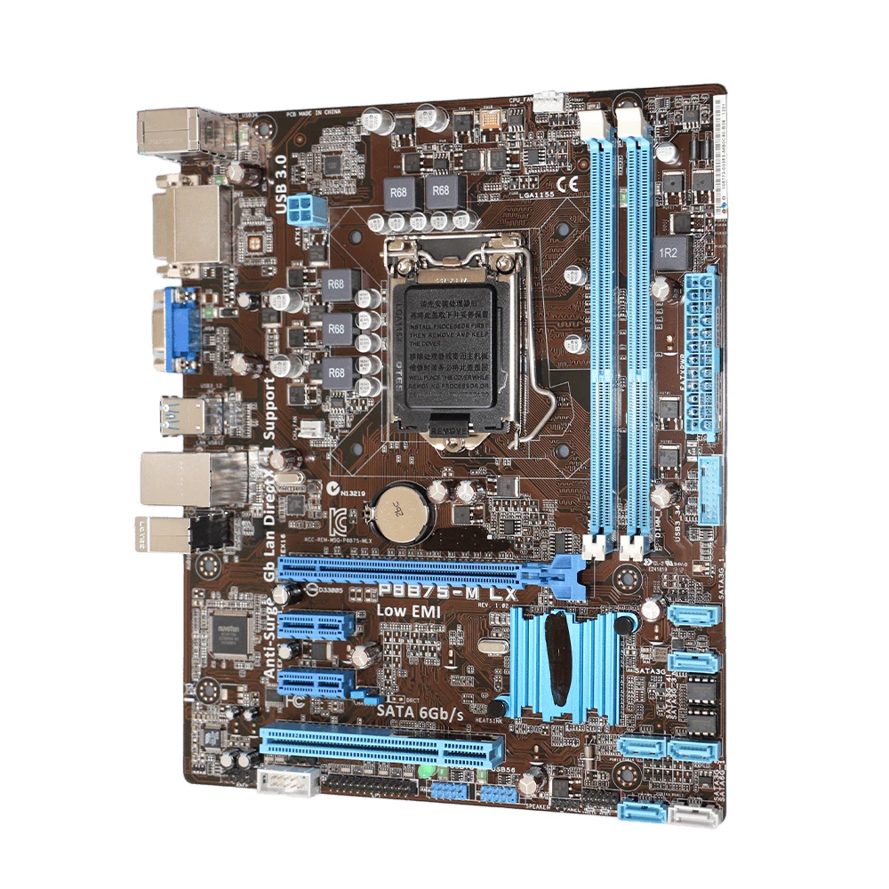 Asus P8B75-M LX Motherboard LGA 1155 Intel B75 support i3-2130 3250 2500 3210 3470 3770  G1630 cpu DDR3 16GB Micro ATX