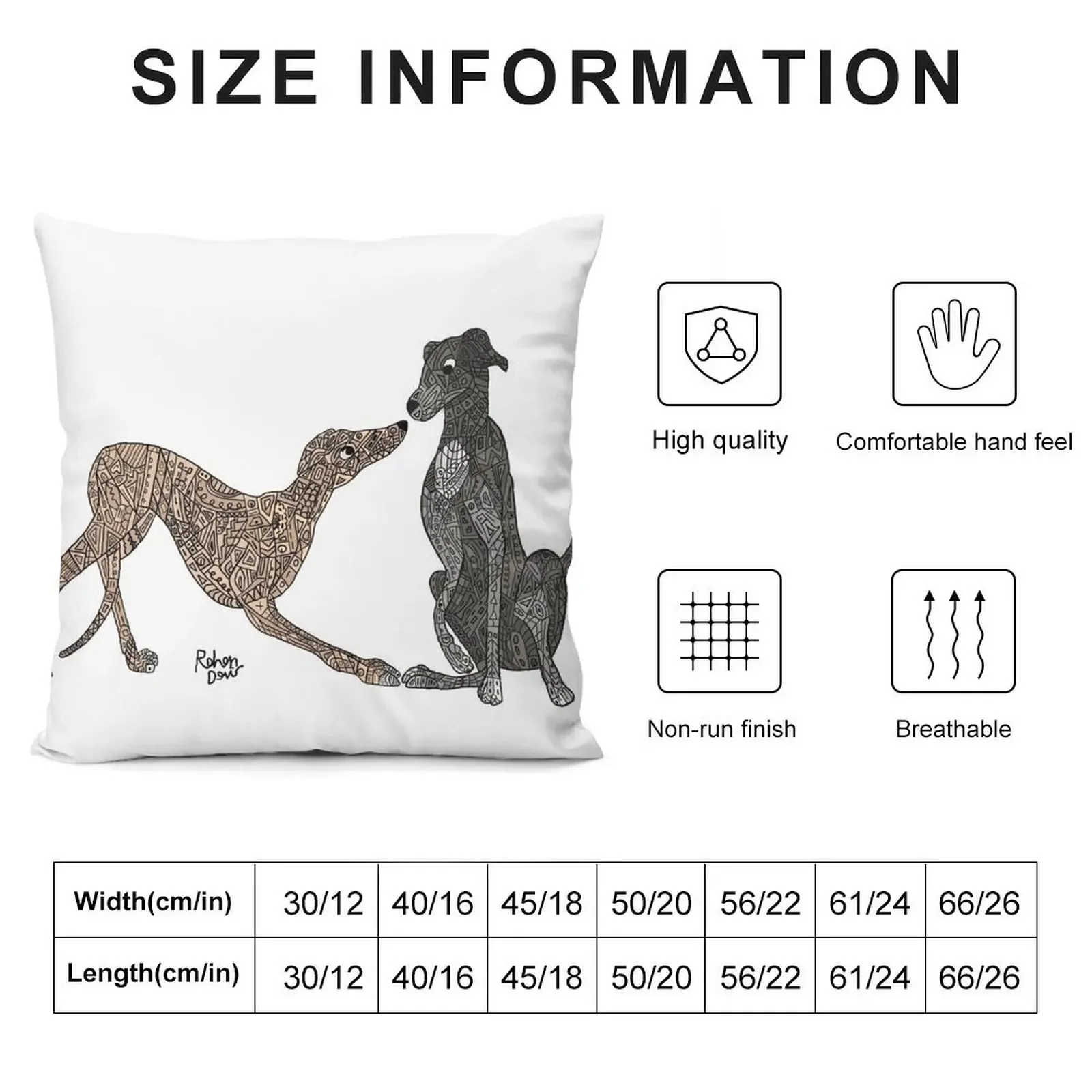 Harper and Benson - Robot Greyhounds Throw Pillow luxury throw pillow covers luxury home accessories pillow