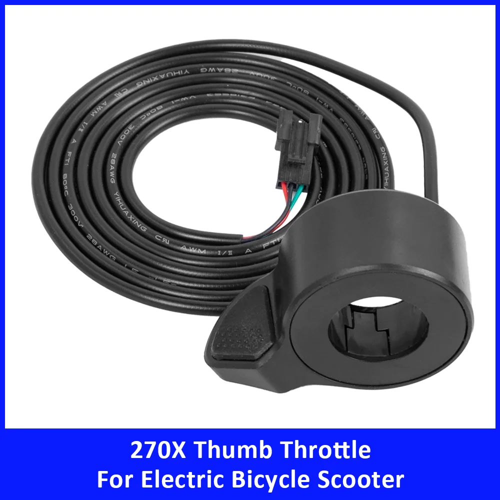 

Thumb Throttle for Electric Bicycle Scooter for 22mm Handle Diameter 270X Finger Accelerator Speed Control Scooter Accessories