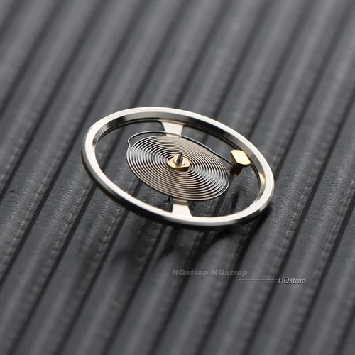 Imagen 2 del producto 1 Uds. Accesorios de movimiento de reloj para NH35 NH36 nueva rueda de equilibrio plateada con espiral producida en China, herramienta de reparación