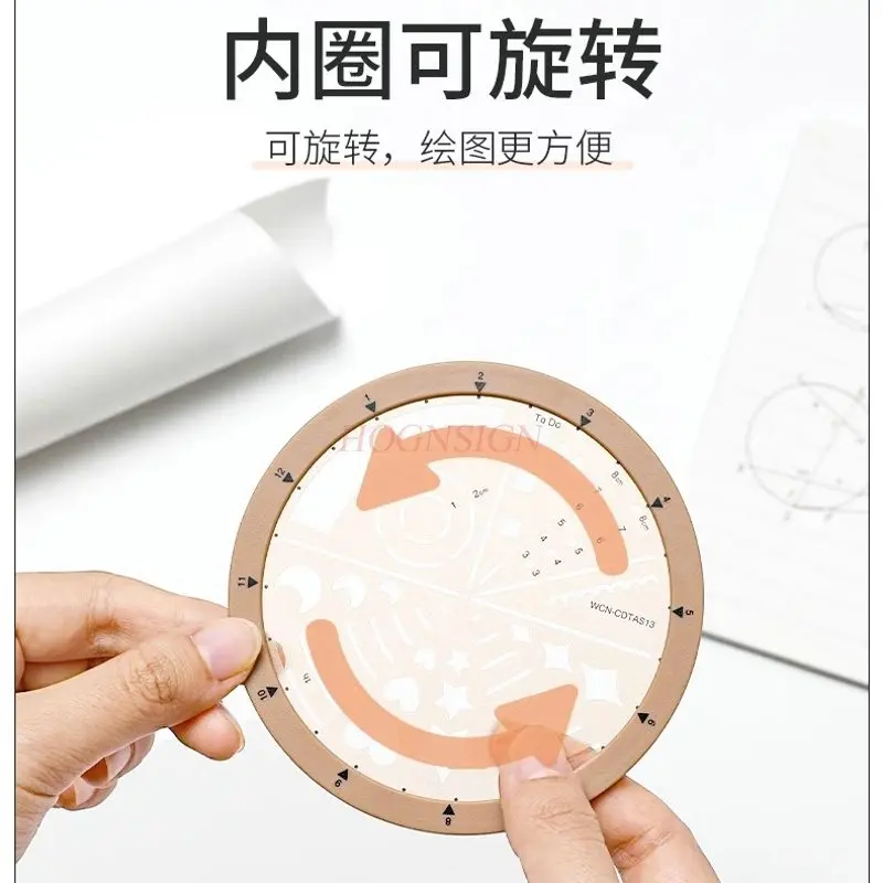 1 قطعة قالب دوار حاكم المجلات الملحقات لتقوم بها بنفسك حاكم متعدد الوظائف للطلاب