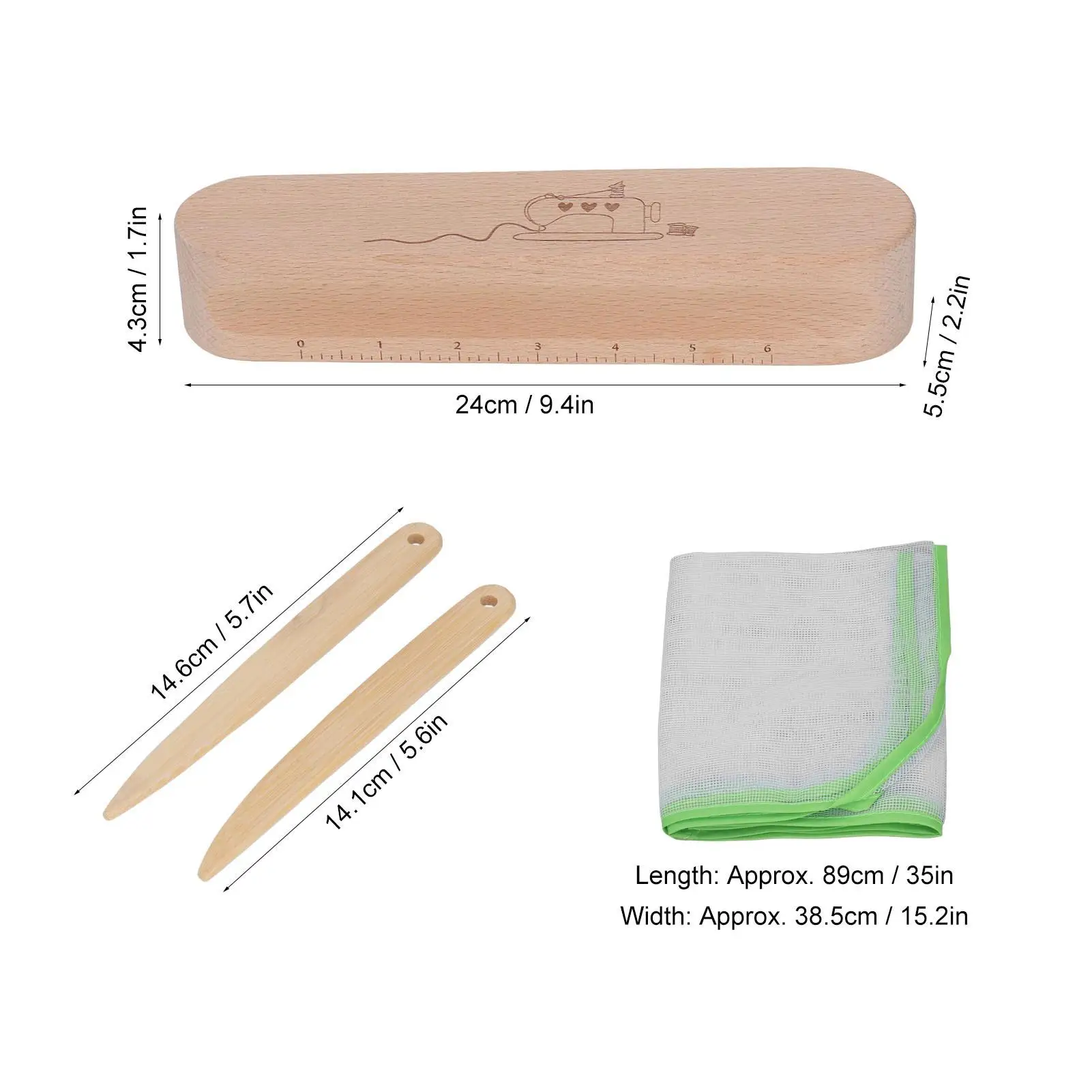 Wooden Quilting Clapboard Beech Bamboo Tailored Polished Ironing Protective Net Fine Design Craft Tool