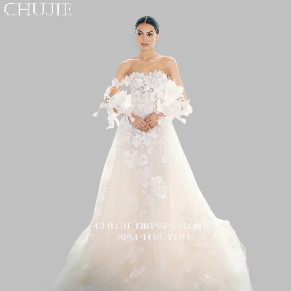 

Off Shoulder Lace Appliques Bridal Gowns A Line Pleat Vintage Wedding Dresses Elegant Woman Custom Bride Dress Vestido de novia