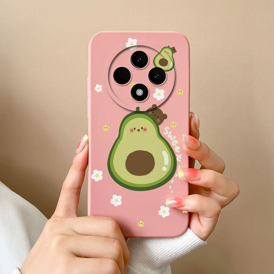 For OPPO Reno 12F 5G Case Funny Astronaut Cactus Liquid Silicone Durable Simplicity Non-slip Back Cover For oppo reno 12f Coque