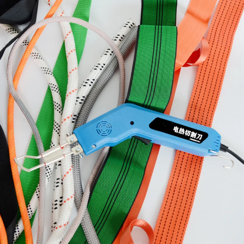 

Handheld Round Head Hot Knife Fabric Cutting Machine Rope Cutting Nickel Chrome Nylon Hot Knife Tool Kit Electric Heating Knife