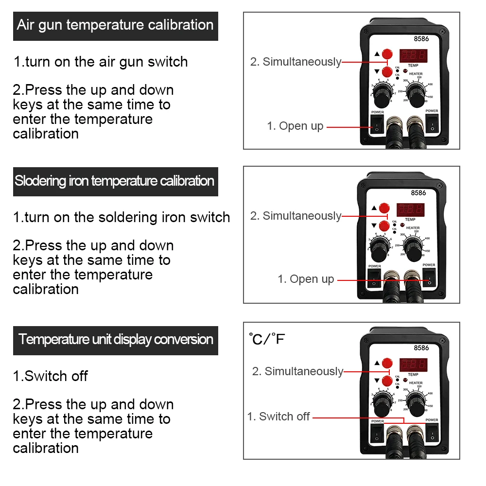 Digital Display Electric Soldering Irons +DIY Hot Air Gun Better SMD Rework Station Electronic Maintenance Tools