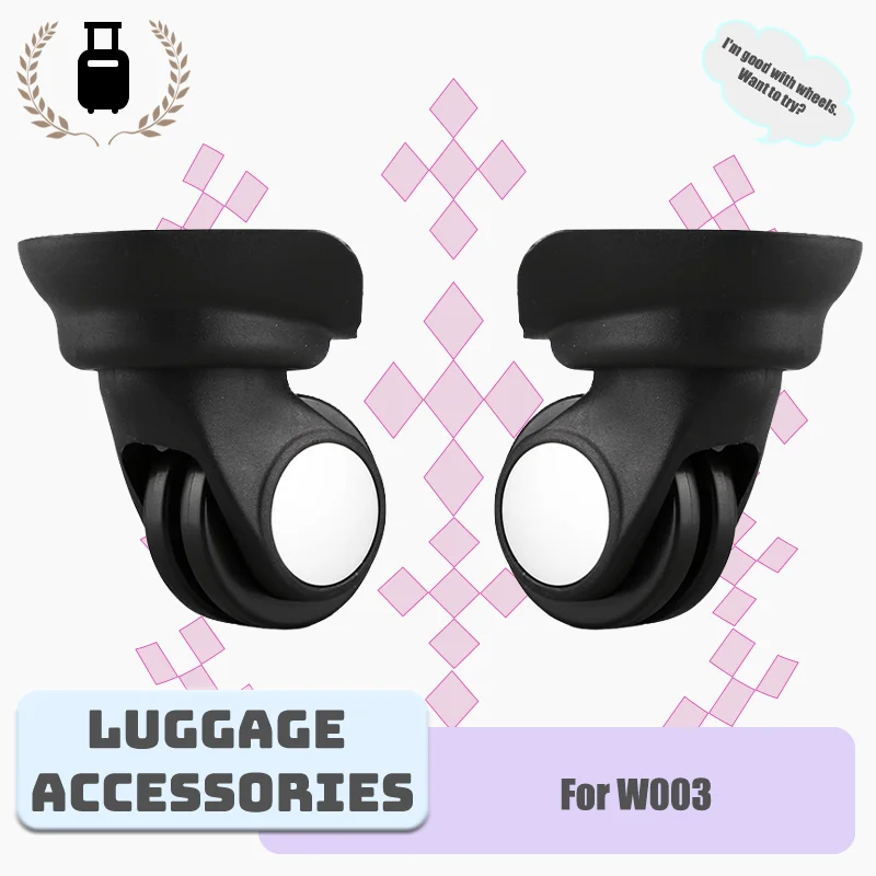 

For W003 Luggage Wheel Replacement Kit - 2/4 Silent Swivel Wheels + Luggage Wheel Repair Screwdriver