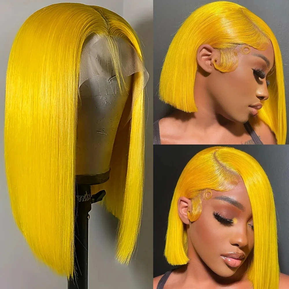 200-density-short-bob-wig-for-women-straight-yellow-colored-wigs-13x4-hd-transparent-lace-front-glueless-brazilian-wigs-cosplay