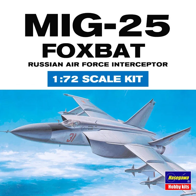 Hasegawa, assembling aircraft model kit 00434 Russian MI-25 Foxbat interceptor 1/72