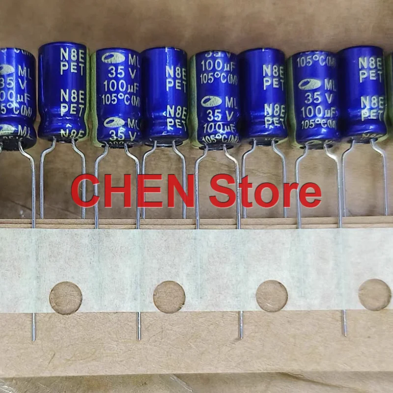 100PCS/lot original SAMWHA 35V100UF 6.3X11MM 105C 100UF 35V electrolytic capacitor free shipping