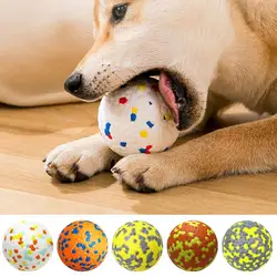 Dog Ball Toy High Elastic Bite Resistant Anxiety Relief with 3D Protrusions for Aggressive Chewers Interactive Pet Supplies