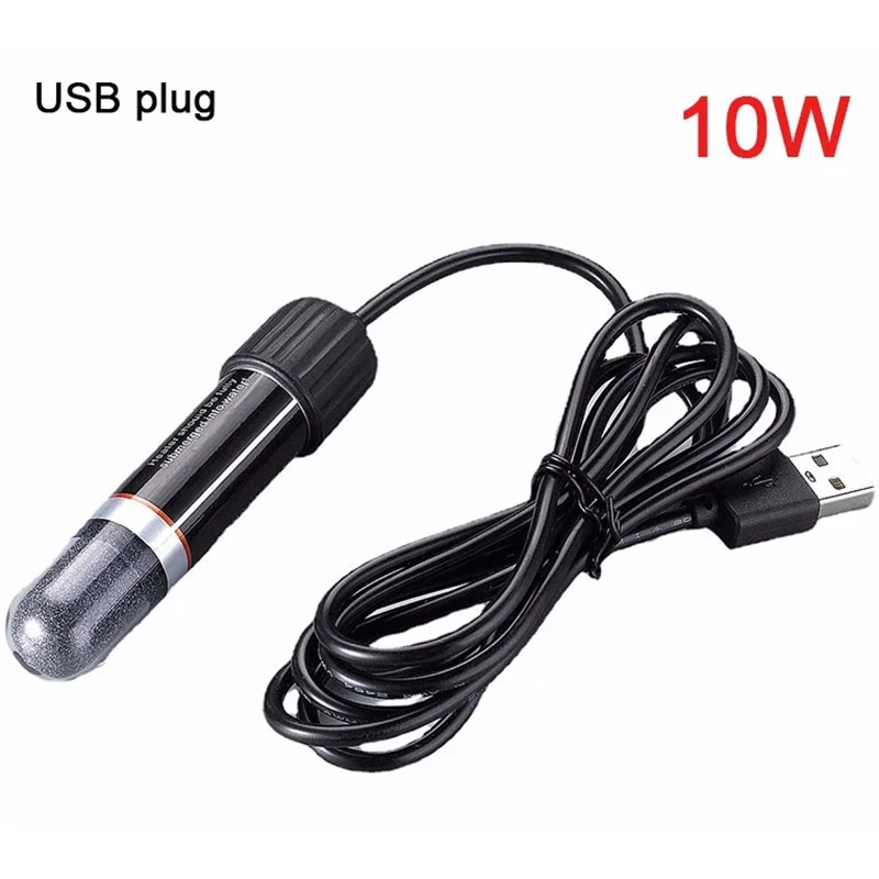 USB мини-нагревательный элемент для аквариума, погружной нагреватель для аквариума с постоянной температурой 26 °C, 10 Вт