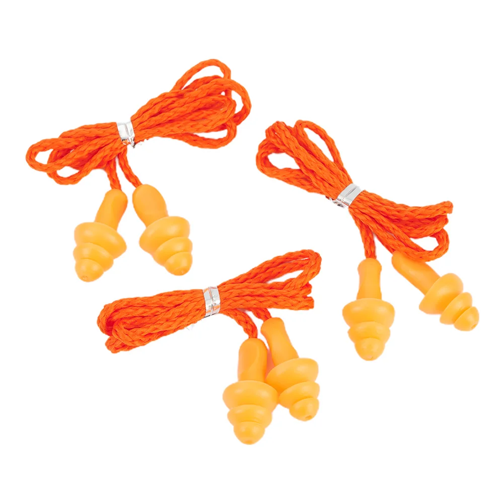 Kits Ohrst psel Earplugs Ohrst psel Geh rschutz Reusable Safety Silicone Silikon Wiederverwendbar 20Pcs 29DB Corded