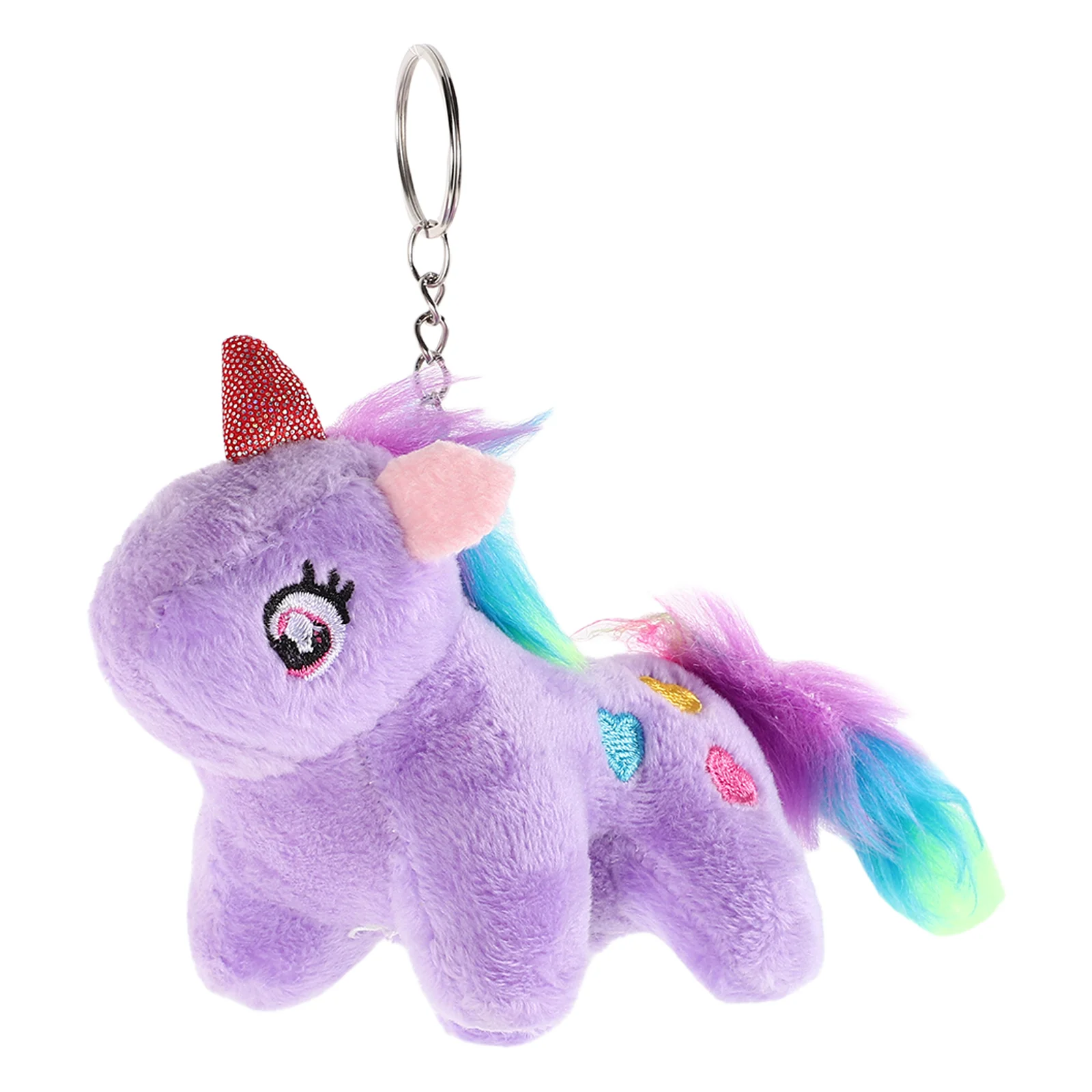 Unicorn Keychain Stuffed Animal Animals for Girls Keychains Plush Cute Keyring Charms Bags Child