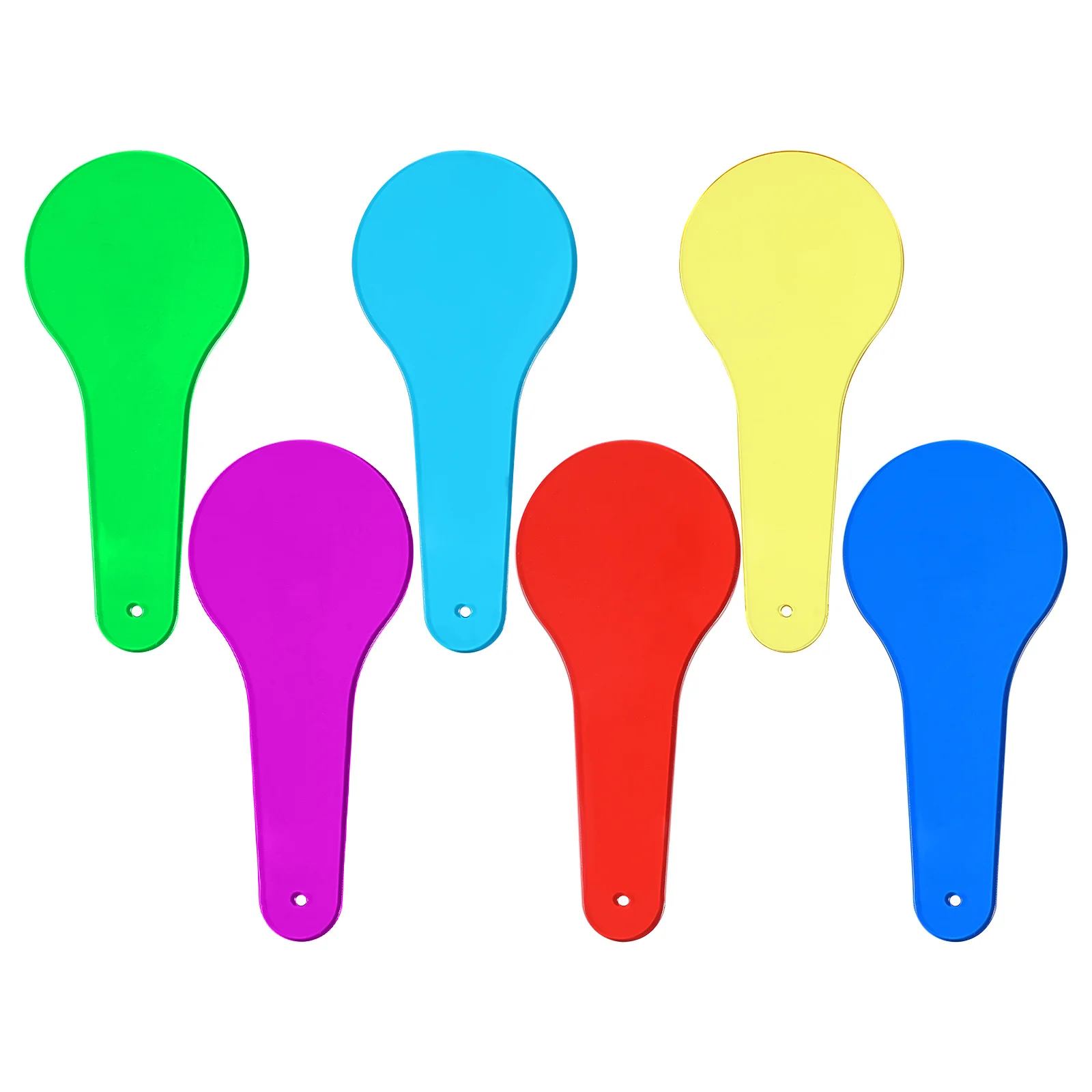 6 قطعة مجاذيف ملونة احترافية للأطفال أدوات تعليمية لتعلم العلوم أدوات التجربة البصرية مجاذيف ملونة #2