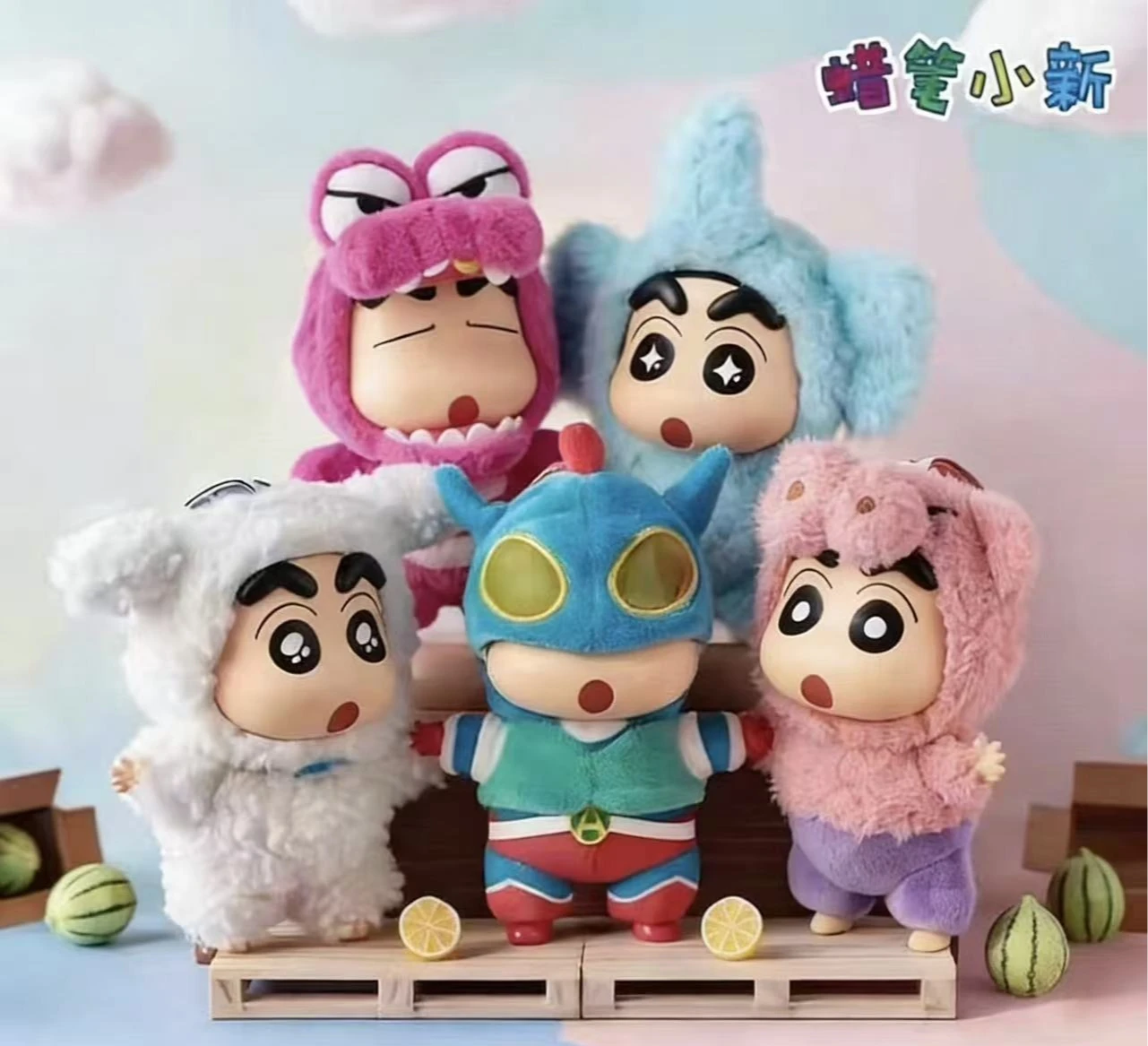 

Плюшевый брелок-подвеска Crayon Shin-chan из серии «Вечеринка в костюмах», милая аниме-фигурка, украшение для сумки, коллекционный подарок