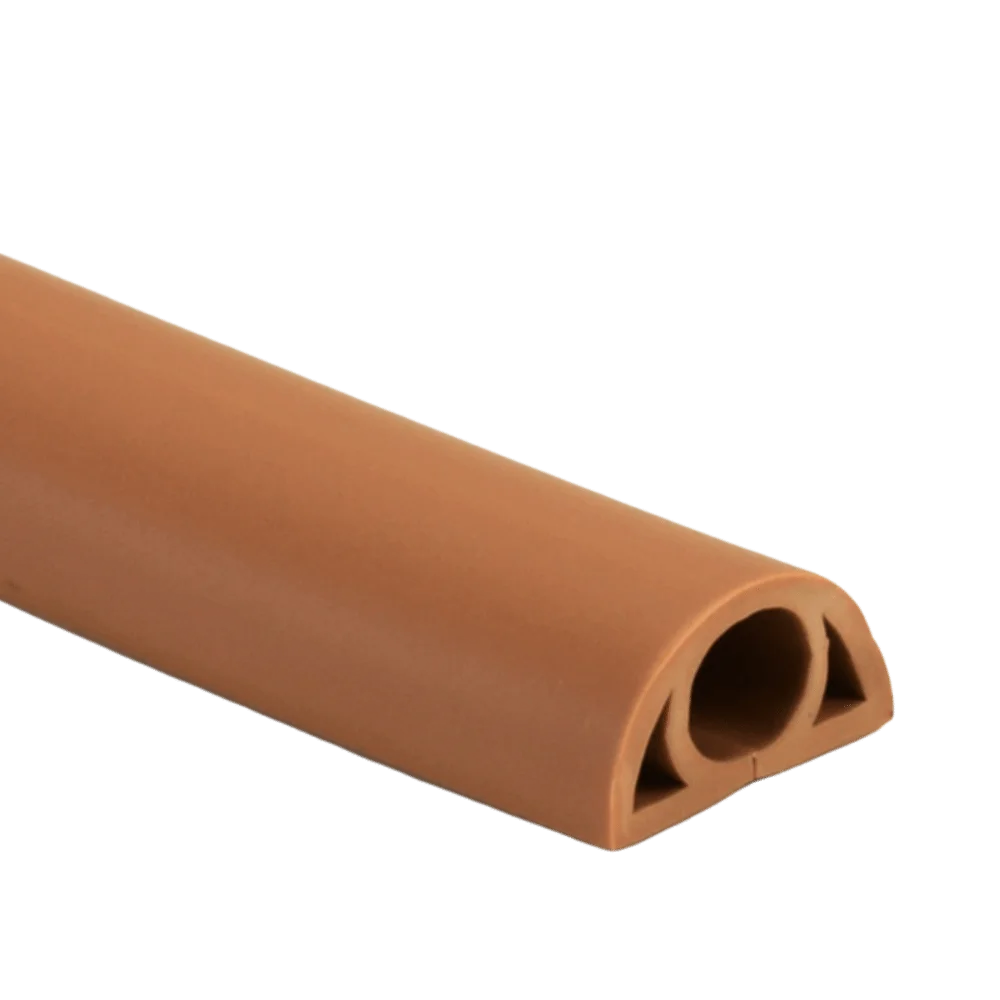 Professional Self Adhesive Floor Cord Cover 1m PVC Cable Management Trimmable Flexible Power Cord Protector Home Office