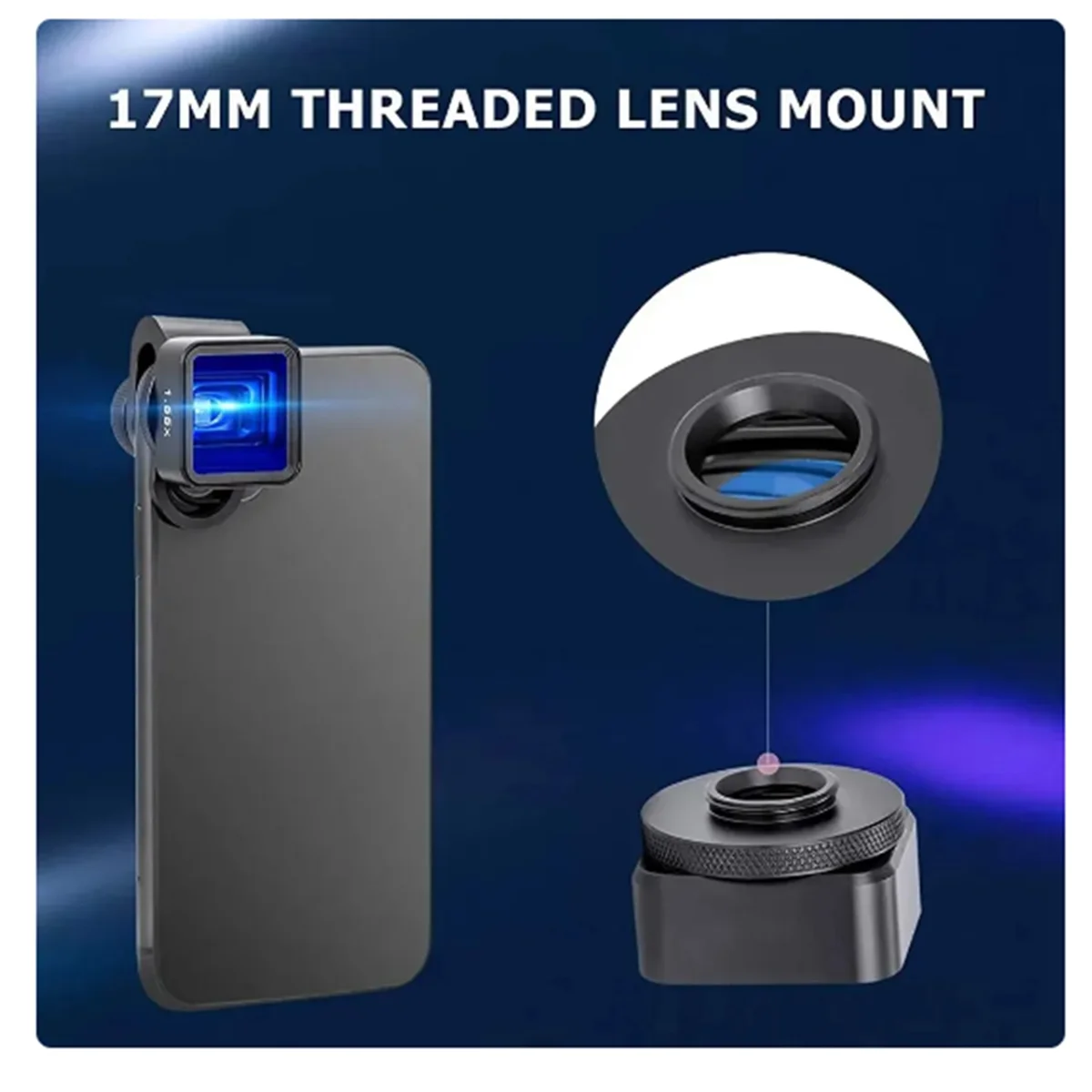 1.33X Anamorphic Lens Filmmaking Phone Camera Lens Mobile Phone Video Widescreen Movie Lens By Filmic Pro App