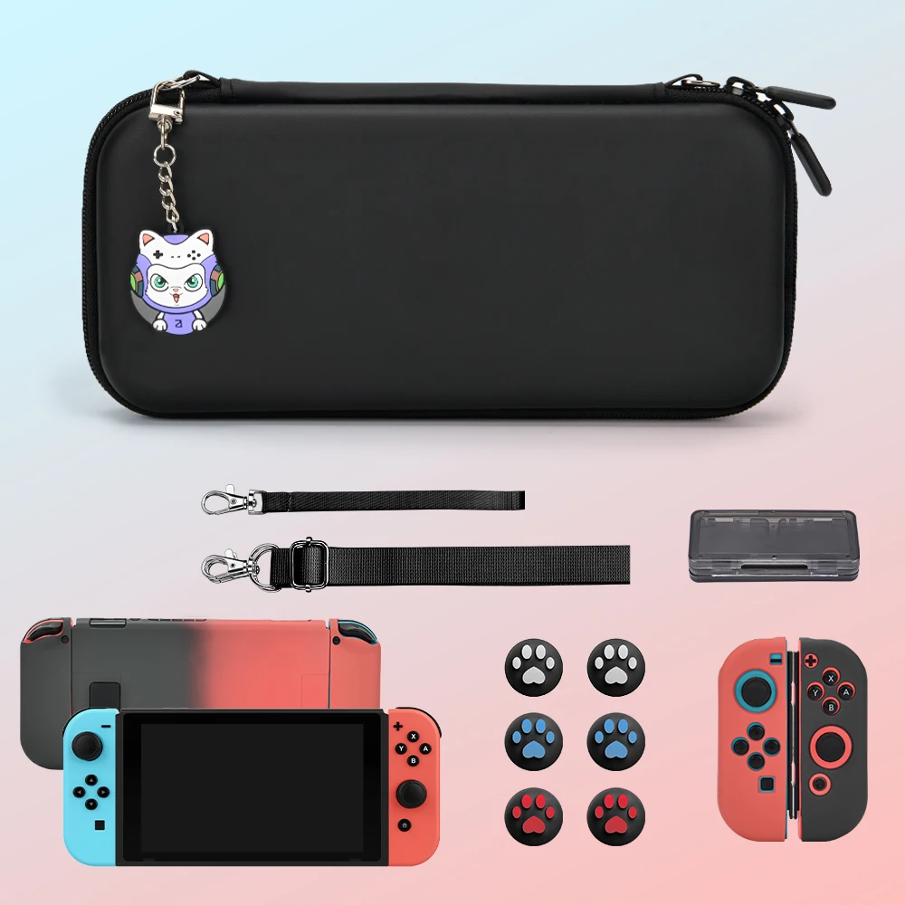 Switch Accessories Set with Carry Case Screen Protector Console Protection For Switch /Lite/OLED