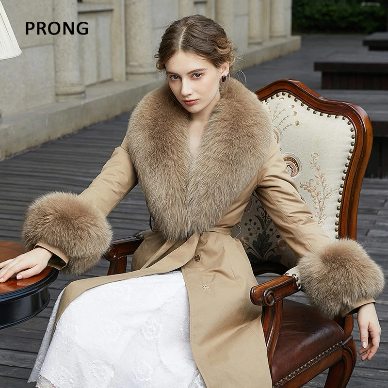 

Real Fur Scarf Cuffs Set Women Men Jacket Detachable Fox Fur Collar Fluffy Furry Fur Shawls Winter Coat Warmer Decor Accessory