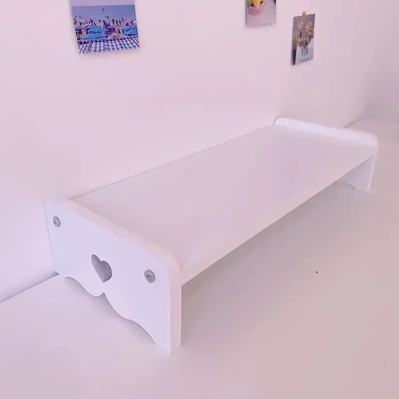 Office desktop ins storage rack rack girl heart laptop monitor screen increase rack storage rack interior decoration rack