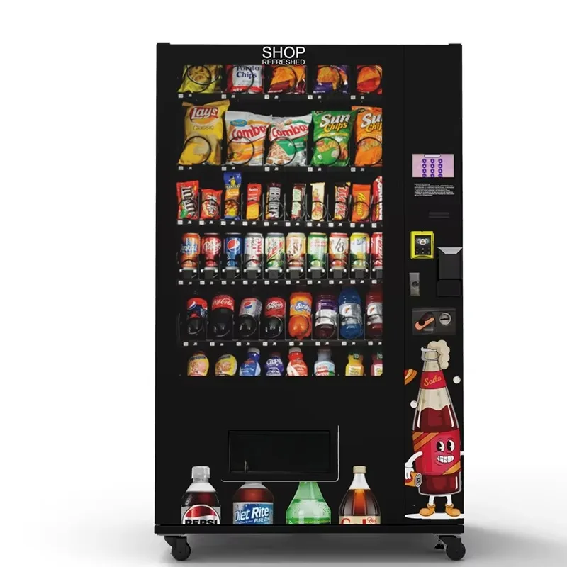 Convenience Store Vending Machine for Packaged Foods and Beverages in Compact Retail Spaces
