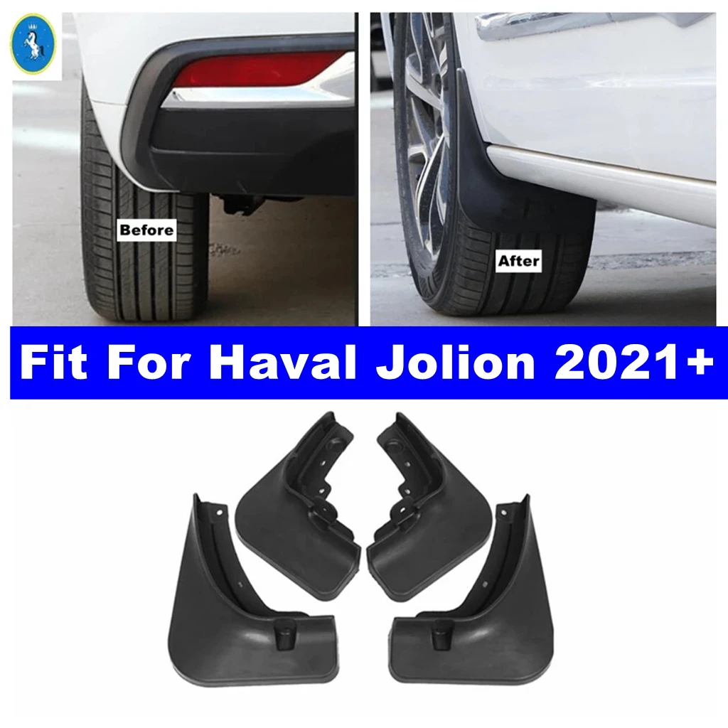 

Auto Mudguard Splash Guards Fender Mudflaps Protection Kit Auto Mud Flaps Front + Rear Accessories For Haval Jolion 2021 - 2024