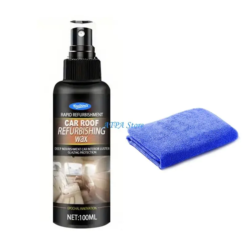 U13C Multipurpose Auto Interior Cleaner Sprayer 100ml for Leather Flannel Woven Fabri