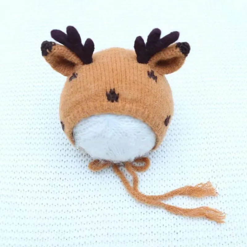 Accessoires de photographie pour nouveau-nés, chapeau en bois, bonnet en Crochet pour bébé, Studio Photo, pour hommes et femmes