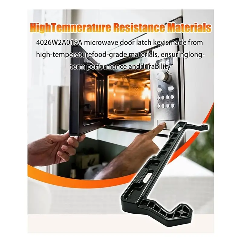 Stable Performance Microwave Oven Door Latch Hook Assembly 4026W2A019A For LG Kenmore Amana General Electric Wall Oven Range