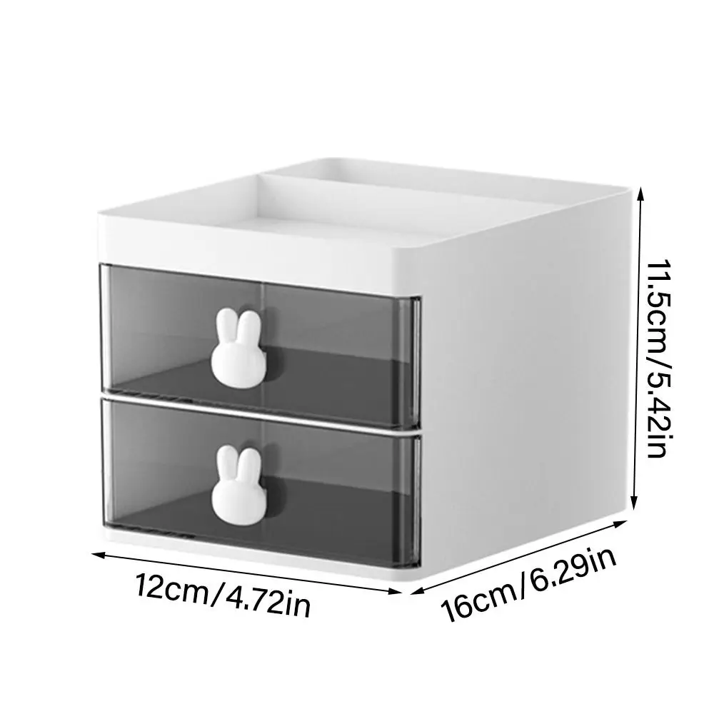 Boîte de rangement multifonctionnelle transparente, bureau de grande capacité, compartiment multiple, fournitures scolaires