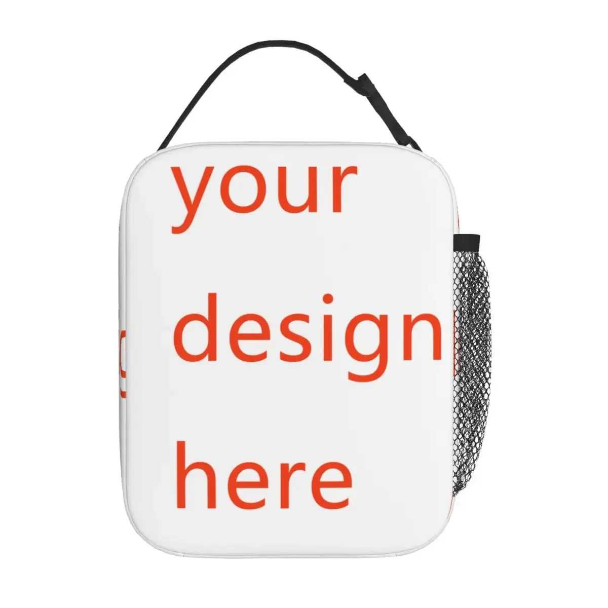 

Customized Your OWN Design Insulated Lunch Bag Portable DIY Photo or Logo Meal Container Cooler Bag Tote Lunch Box