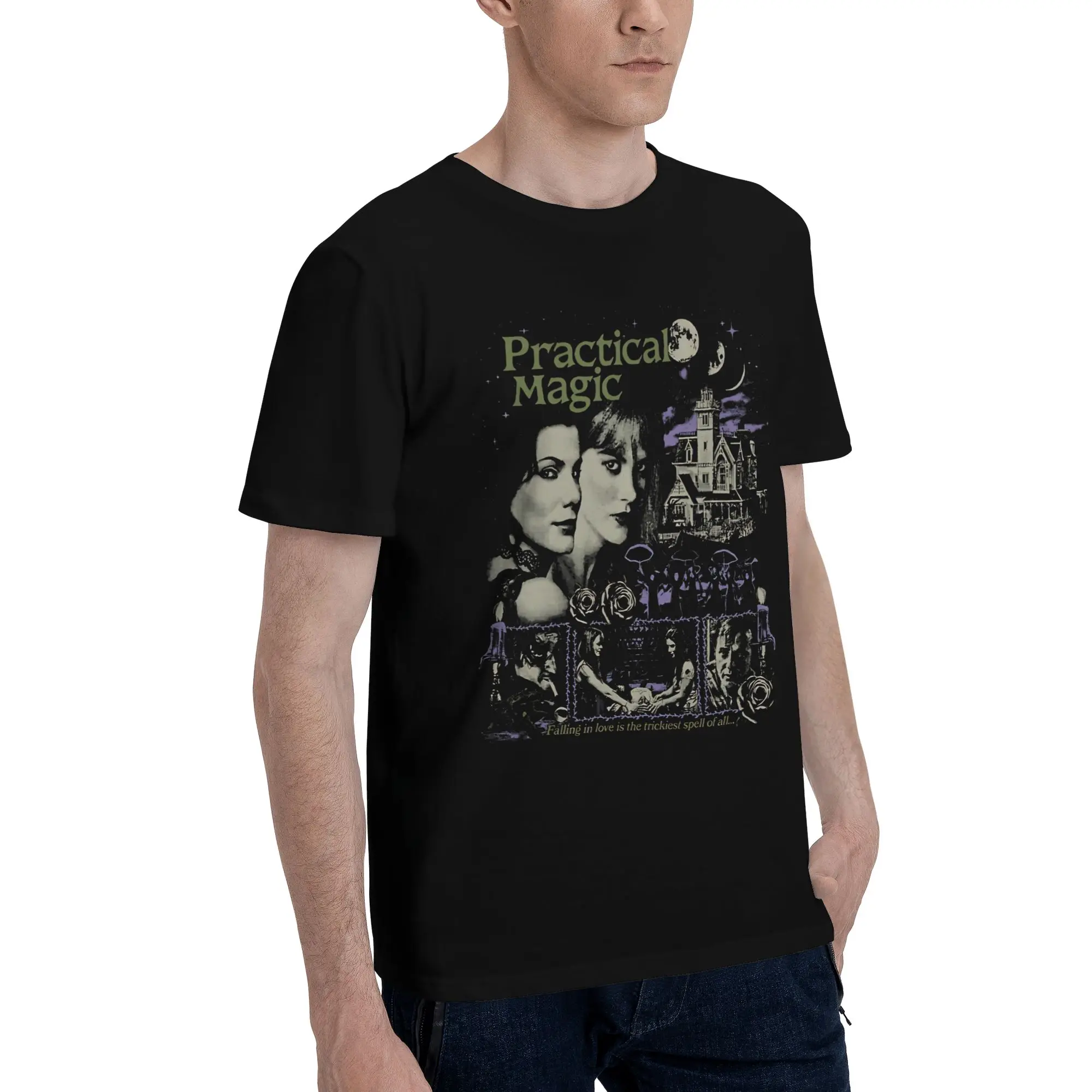 Men Women Graphic Printing Practical Magic 2 Witchy Romance Witch Sisters Gothic Fantasy Love Spell T Shirt Tee Cotton