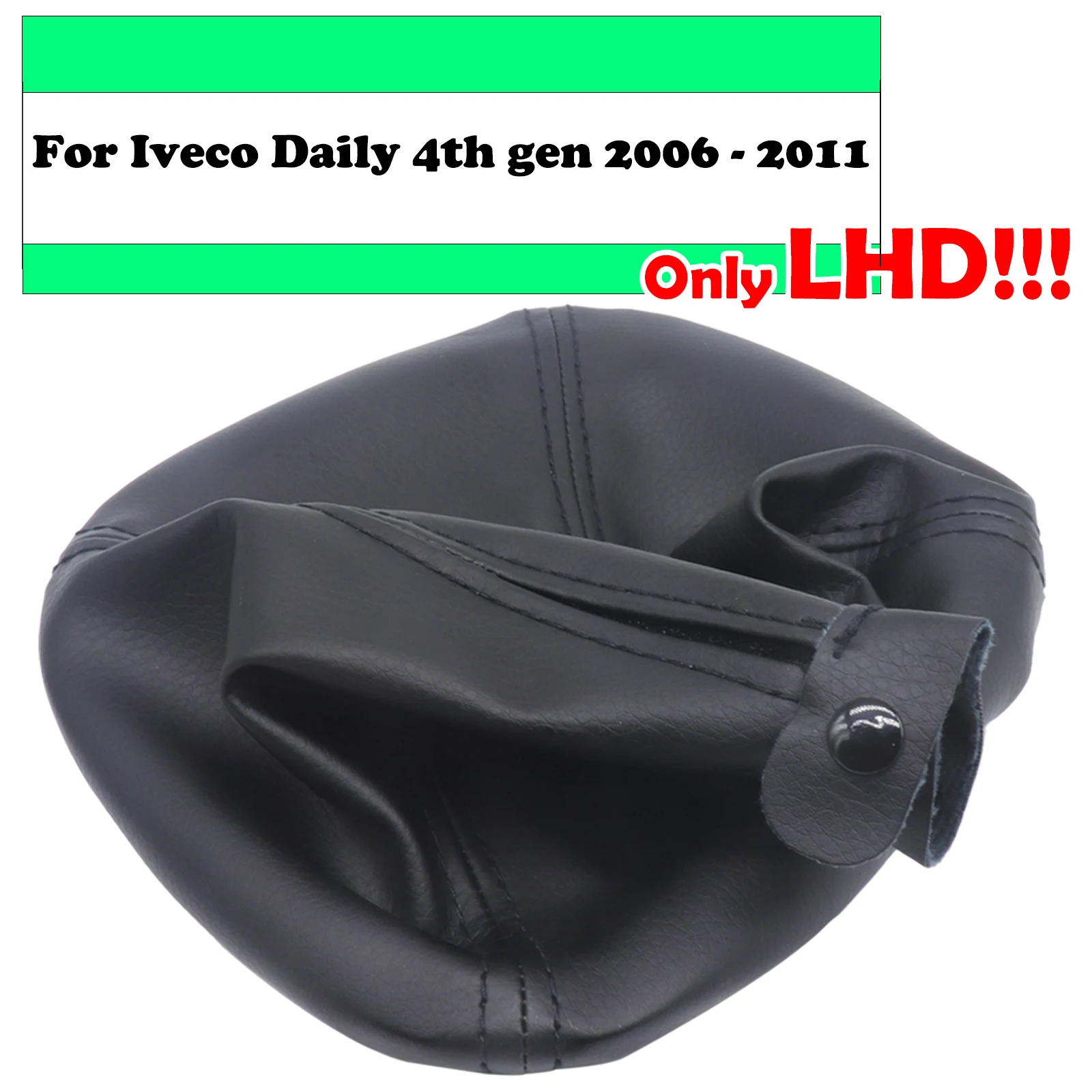 

Gear Shift Boot Gaiter for Iveco Daily IV 2006-2011 PU Leather Gaiter with Plastic Frame Surround Trim Case Replaces 5801265777