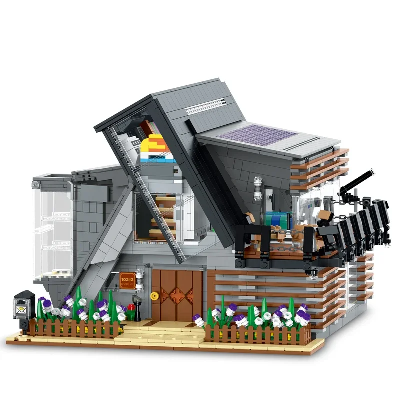 3832Pcs Die Lambda Haus Bausteine Modell MOC Modulare Stadt Architektur Ziegel Street View Sets Kind Spielzeug für Kinder geschenke