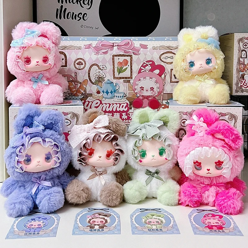 

Lovely Emma Bunny Alliance Series Blind Box Cute Animal Vinyl Doll Pendant Mystery Box Bunny Keychain Toys Surprise Gift Grils