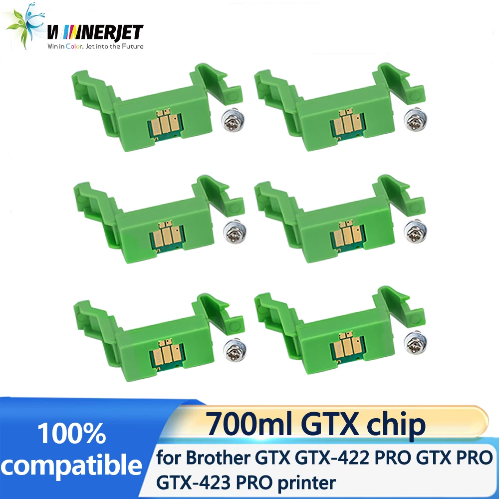 GTX Chip 700ml One Time Use Chip With Chip Socket For Brother GTX GTX-422 GTX-423 GTX PRO Printer