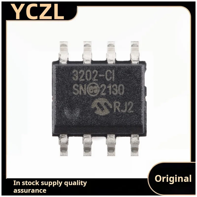 2 قطعة الأصلي حقيقية MCP3202-CI/SN SOIC-8 12 بت ثنائي القناة A/D تحويل رقاقة
