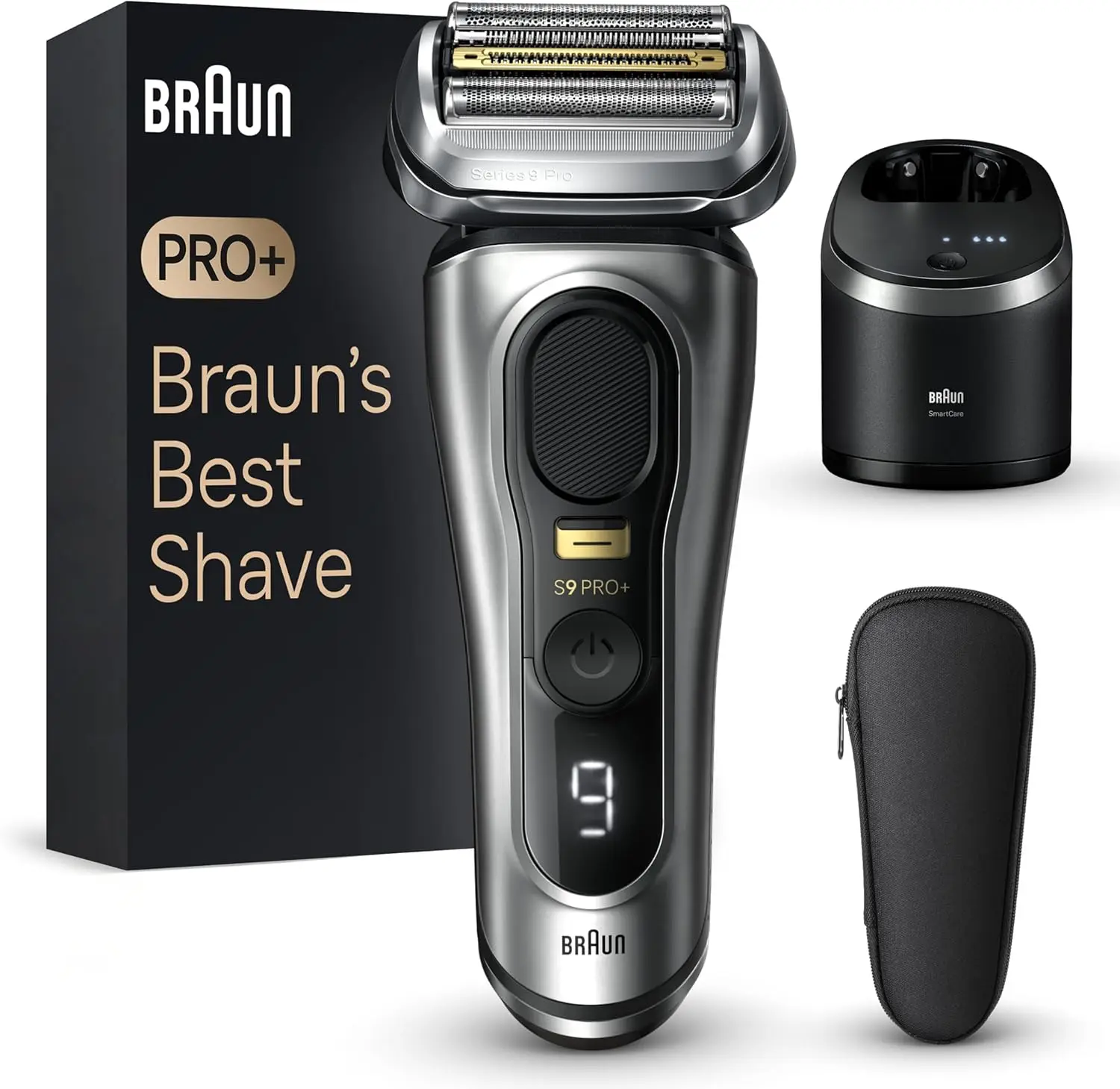 Electric Razor for Men, 5 Pro Shave Elements & Precision Long Hair Trimmer, 6in1 SmartCare Center, Wet & Dry