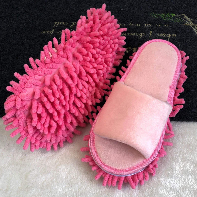 Clean Slippers To Wipe The Floor Open-toed Lazy Wiping Slippers Convenient and Soft Home Mopping Shoe Cover